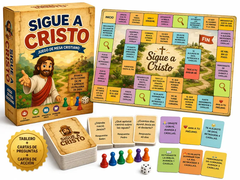 Bono 4 — Juego de Mesa "Sigue a Cristo"