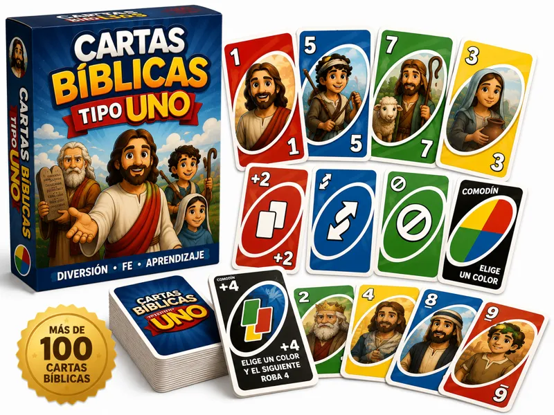 Super Bono — Cartas Bíblicas Tipo UNO